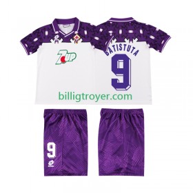 Billige Fotballdrakter ACF Fiorentina BATISTUTA 9 1992 1993 Barn Retro Bortedraktsett Kortermet